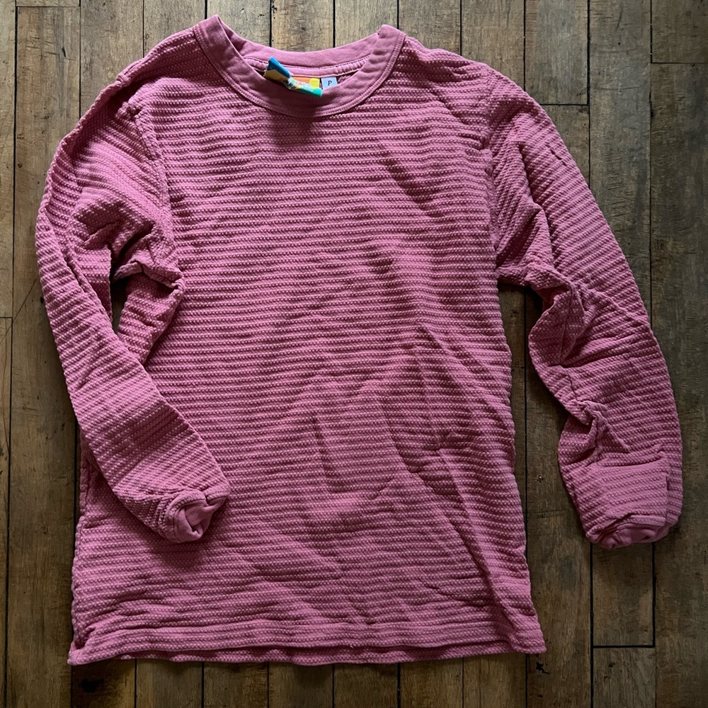 Big Bud Press Honeycomb Thermal Long Sleeve Top Pink Size XXS Cotton